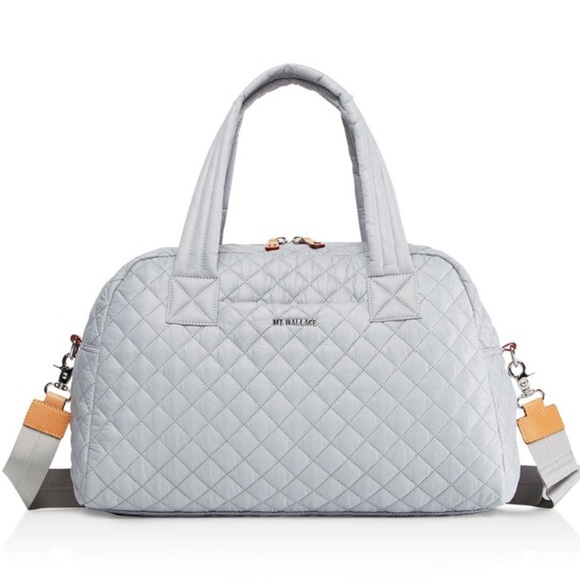 MZ Wallace Handbags - MZ Wallace Dove Gray Travel Jimmy Bag